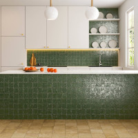 Abstra Green Blocks Shiny 50X100