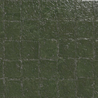 Abstra Green Blocks Shiny 50X100