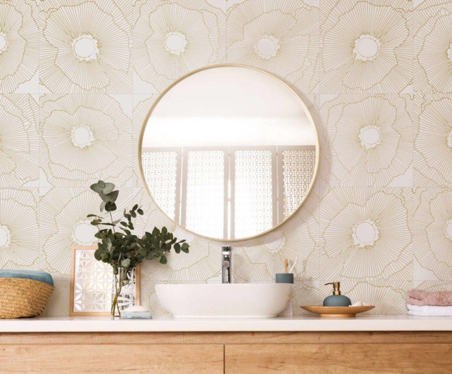 Art-Deco White Spritz Natural 30X30