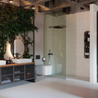 Art-Deco White Spritz Natural 30X30
