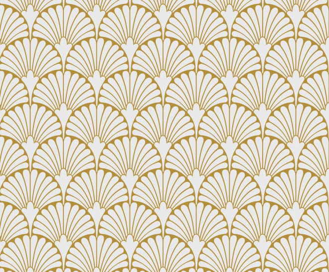 Art-Deco White Manhattan Natural 30X30