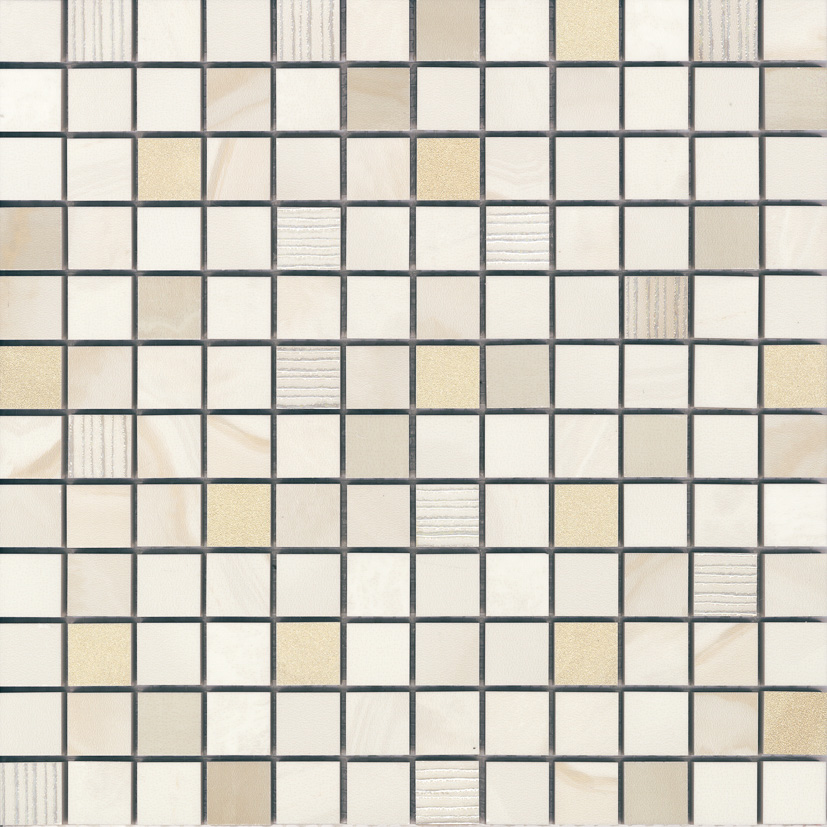 Beyond Ivory Decor Mosaico 2.5X2.5 Mos 30X30