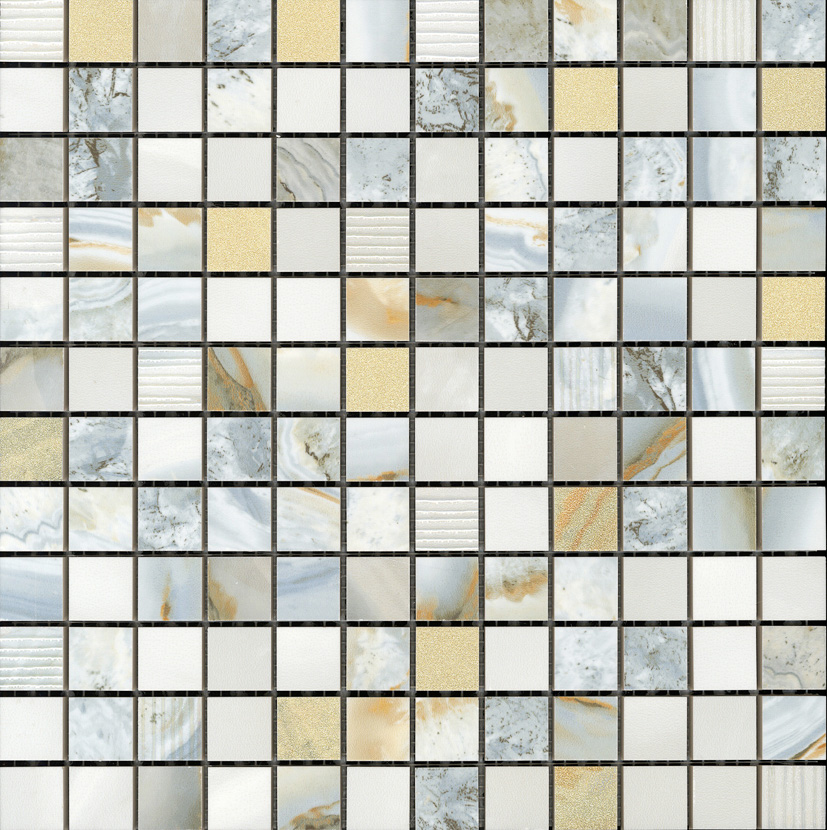 Beyond Turquesa Decor Mosaico 2.5X2.5 Mos 30X30