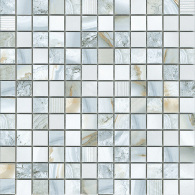 Beyond Turquesa Mosaico 2.5X2.5 Mos 30X30