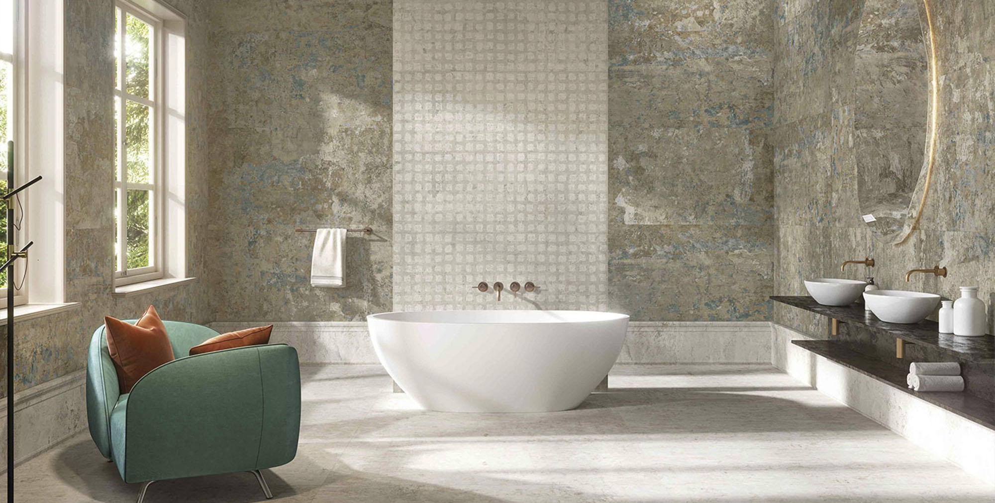 Beige and Gray Color Ceramic Wall Tile for Project Bathroom - China Wall  Tile, Ceramic Tiles