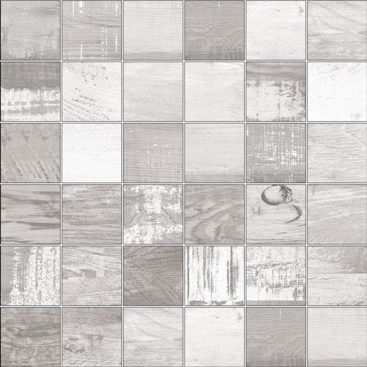 Chalkwood White Natural Mosaico 5X5 Mos 30X30