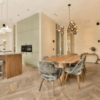 Chevron Oak Stamp 50X100