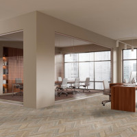 Chevron Oak Stamp 50X100