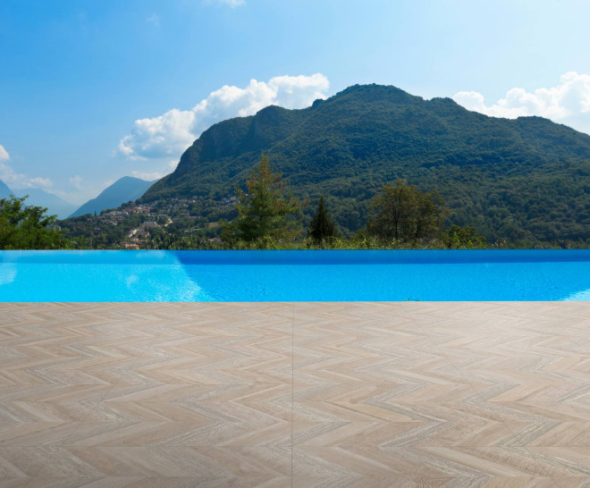 Chevron Oak Stamp 2Cm 50X100X2