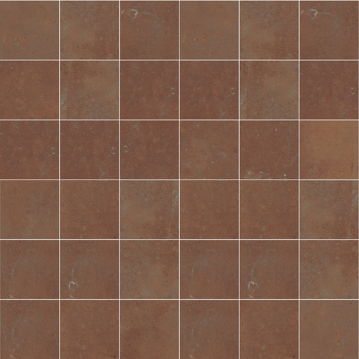 Cotto Rosso Natural Mosaico 5X5 Mos 30X30