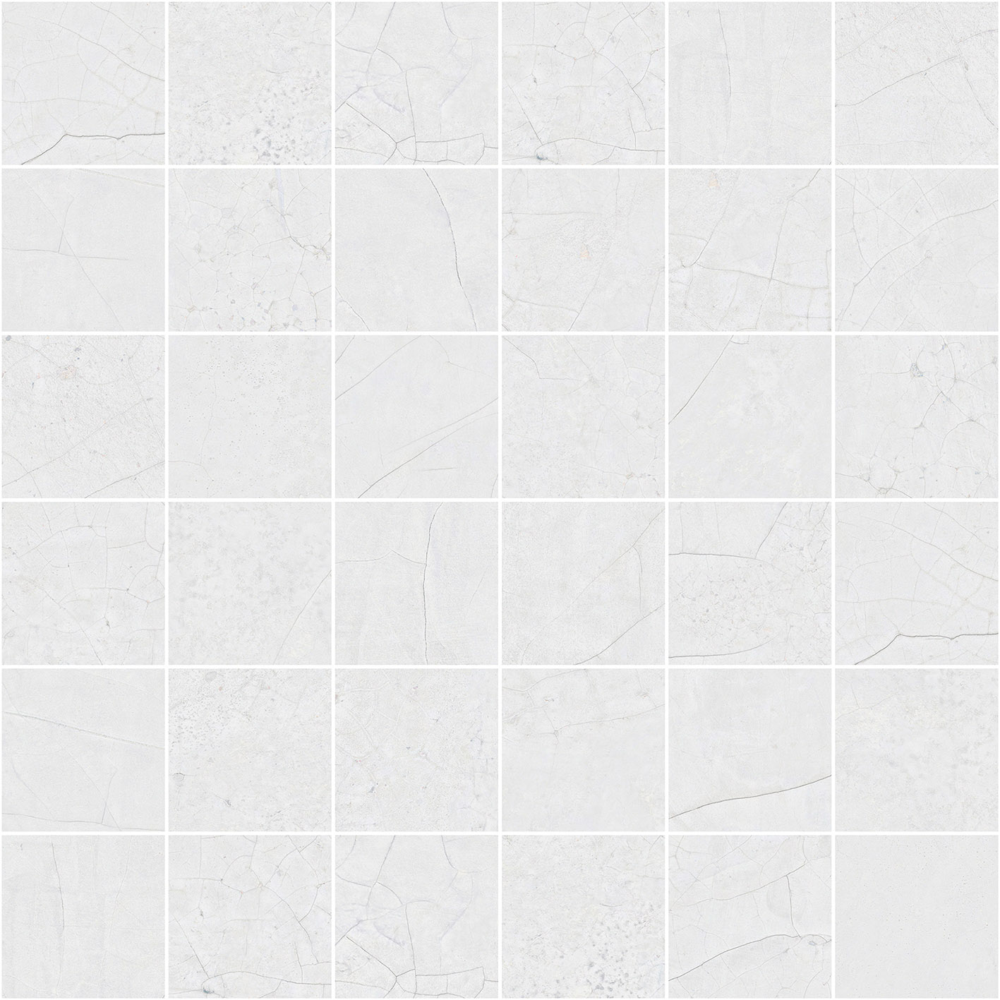 Cracked White Nat Mos 5X5 Mos 30X30
