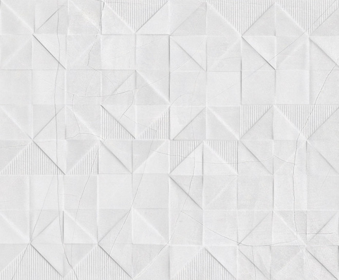 Cracked White Origami 45X120