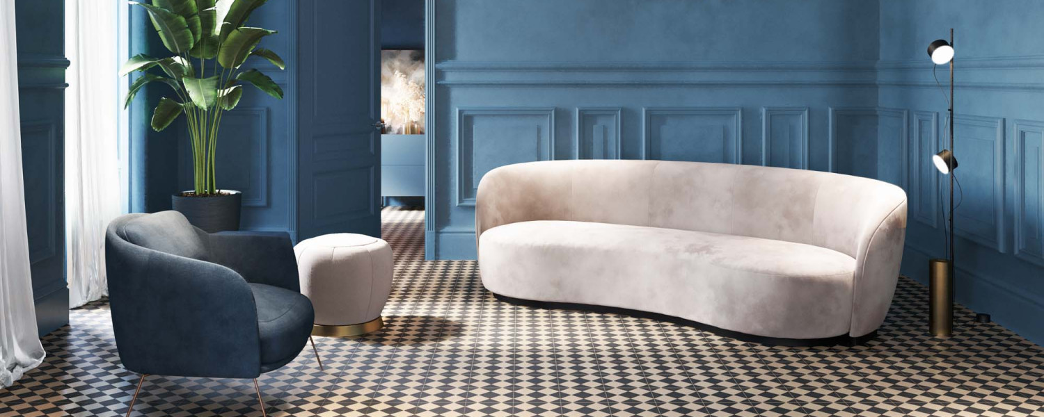 danube_salon_retro_azul_blanco_rombos_vintage_hidraulico