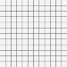 Glimpse White Mosaico 2.5X2.5 Mos 30X30