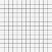 Glimpse White Mosaico 2.5X2.5 Mos 30X30