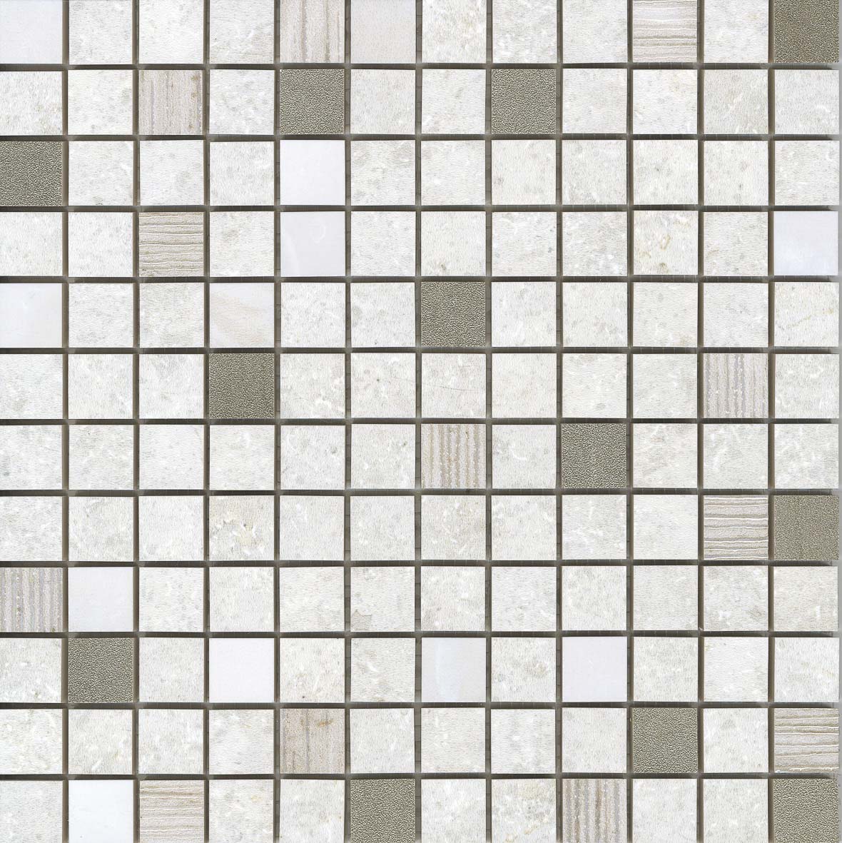 Gravite Grey Mosaico Decor 2.5X2.5 Mos 30X30