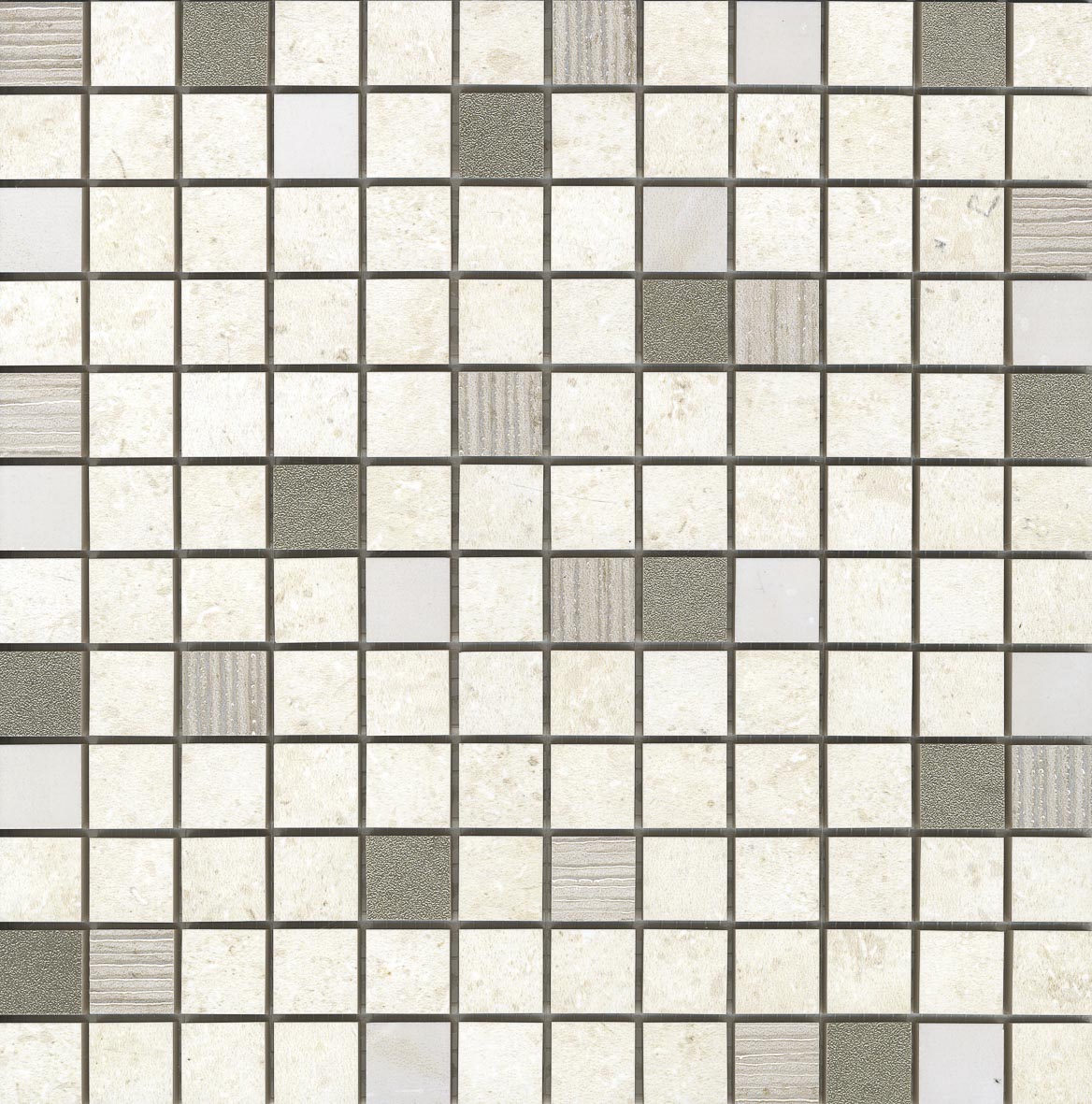 Gravite Ivory Mosaico Decor 2.5X2.5 Mos 30X30