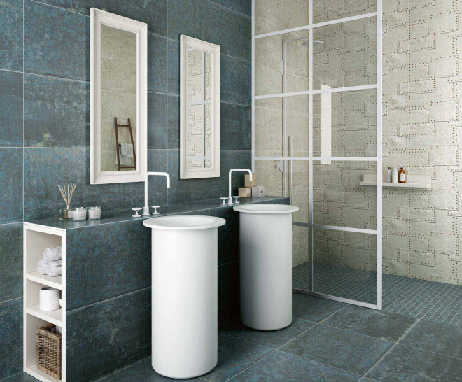 grunge_baño_azul_pavimento_efecto_piedra_desgastada