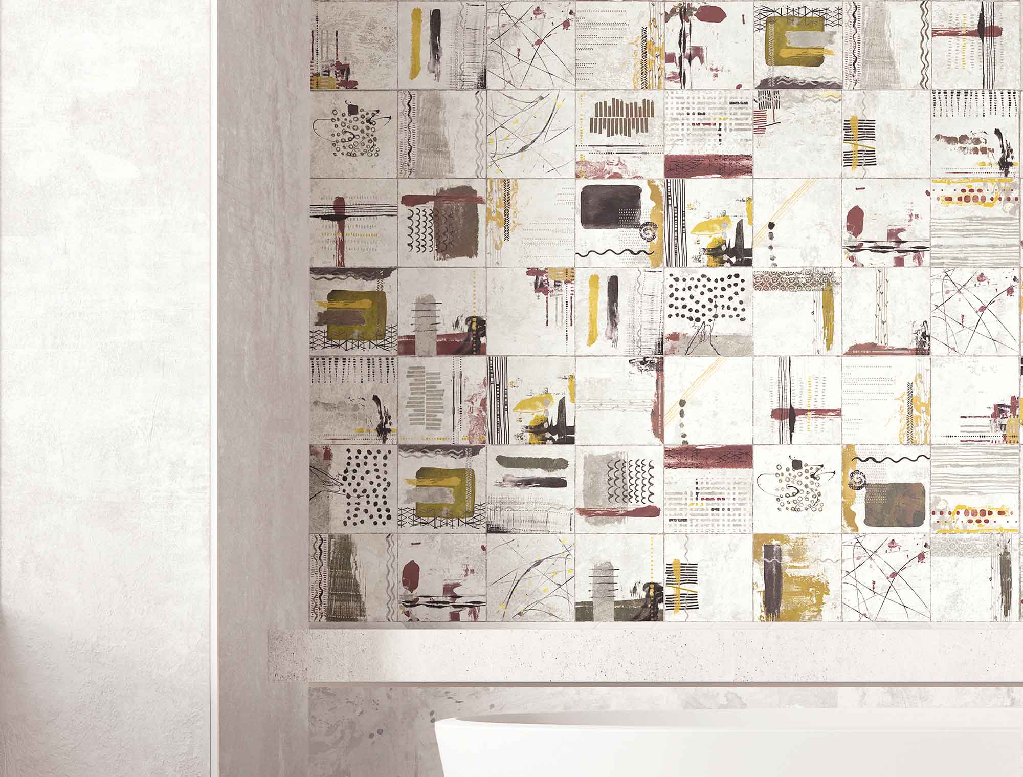 baño con azulejos de colores