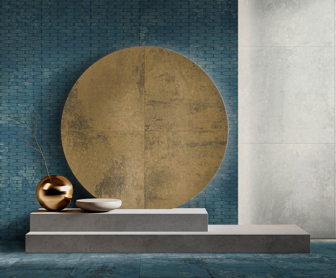 Illusion Turquoise Lappato 100X100