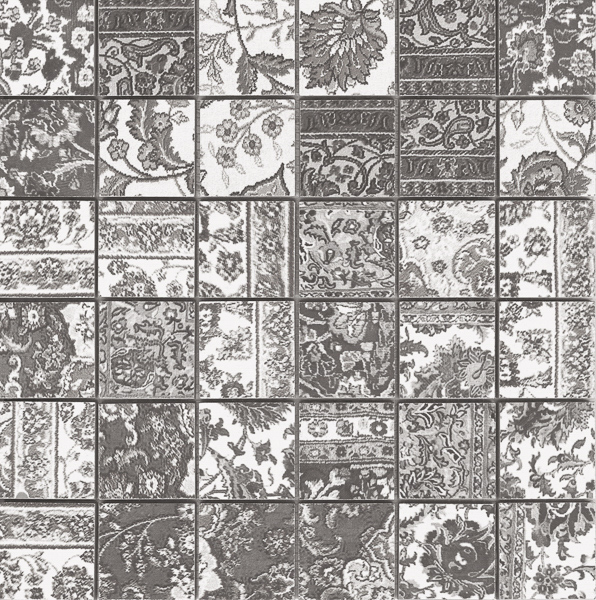 Kilim Black Natural Mosaico 5X5 Mos 30X30