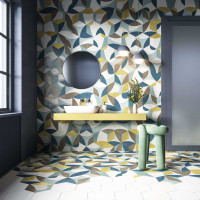 Chaplin White Hexagon Hexagonal 25X30