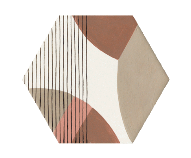 Lined Inspiration Hexagon Hexagonal 25X30