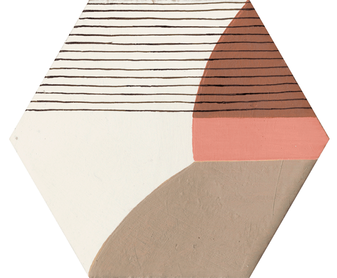 Lined Inspiration Hexagon Hexagonal 25X30