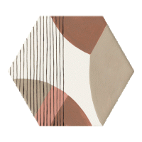Lined Inspiration Hexagon Hexagonal 25X30