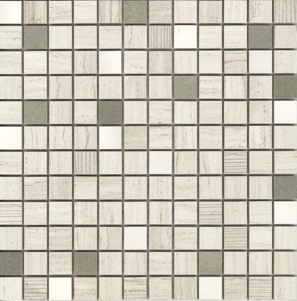 Marbox Travertine Mosaico Decor 2.5X2.5 Mos 30X30