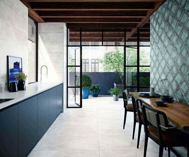 Metallic White Natural 60X60