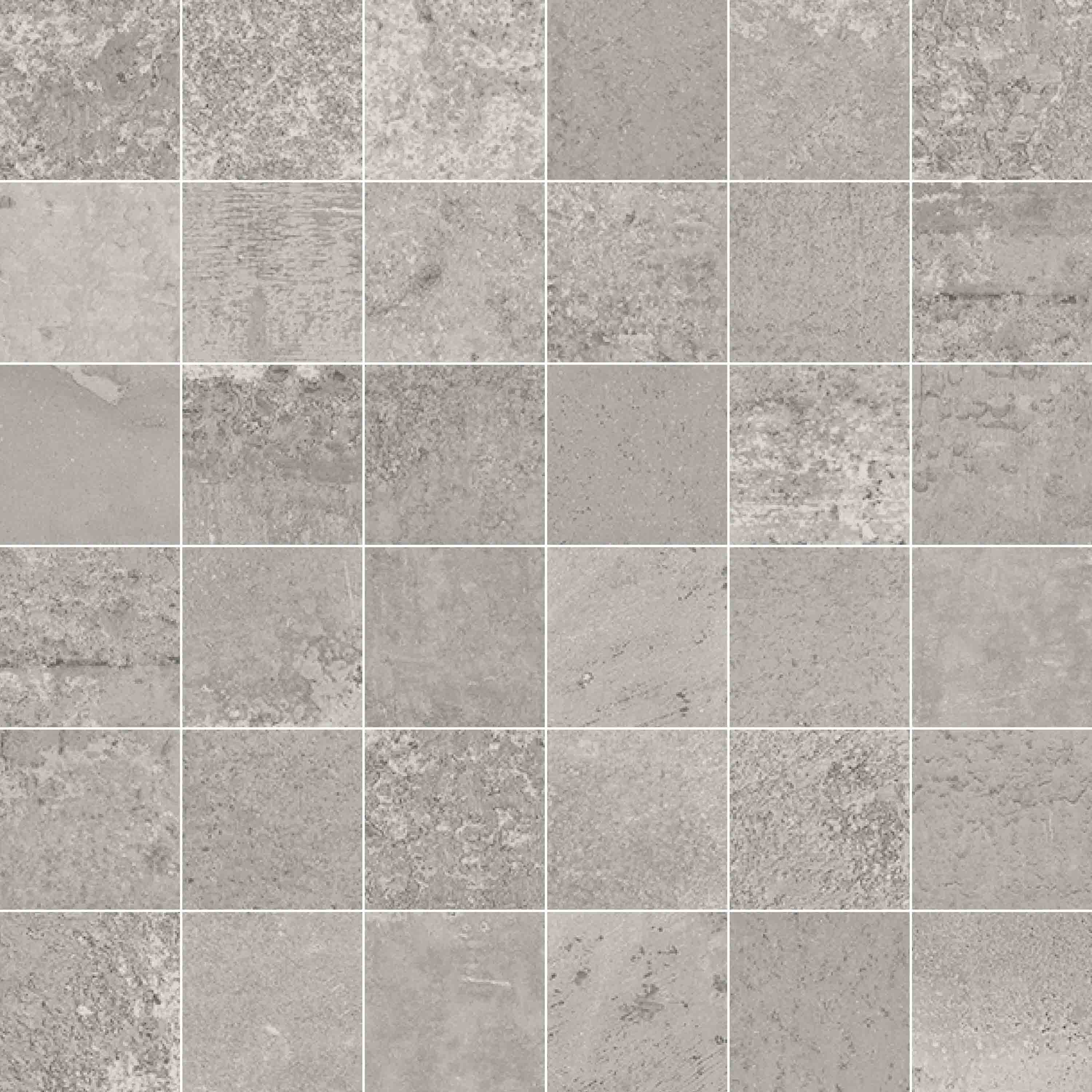 Metallic Grey Nat Mos 5X5 Mos 30X30
