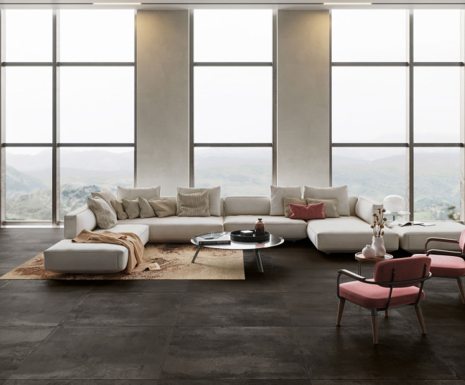 Metallic Brown Natural 60X60