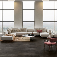 Metallic Brown Natural 60X60