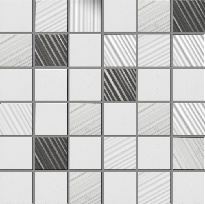 Noise Blanco Mosaico 5X5 Mos 30X30