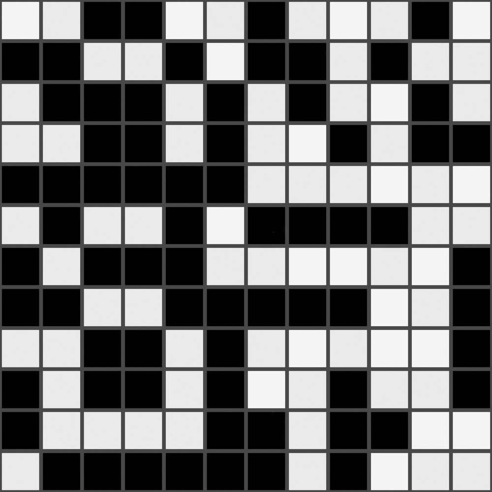 Nordic Mix Negro Mosaico 2.5X2.5 Mos 30X30