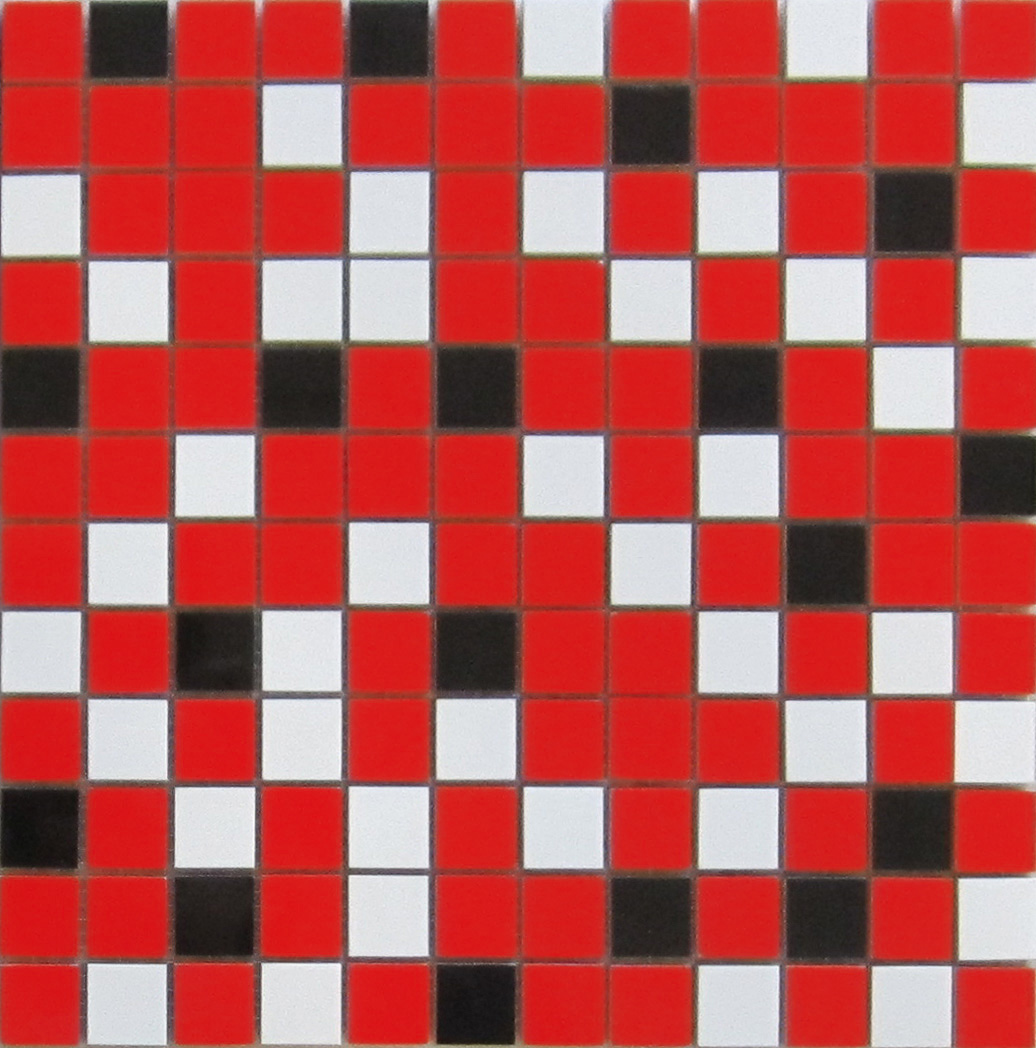 Nordic Mix Red Mosaico 2.5X2.5 Mos 30X30