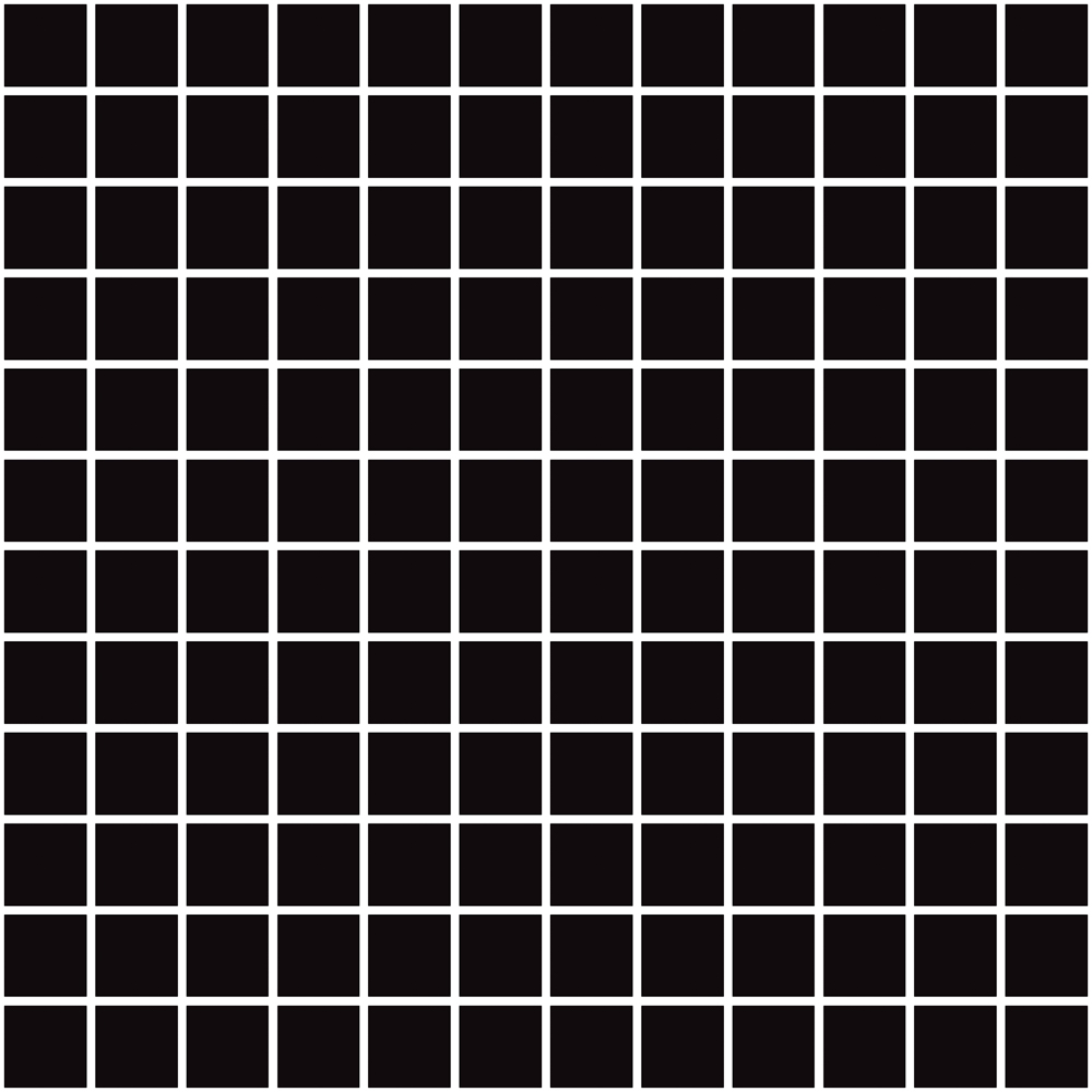 Nordic Negro Mosaico 2.5X2.5 Mos 30X30