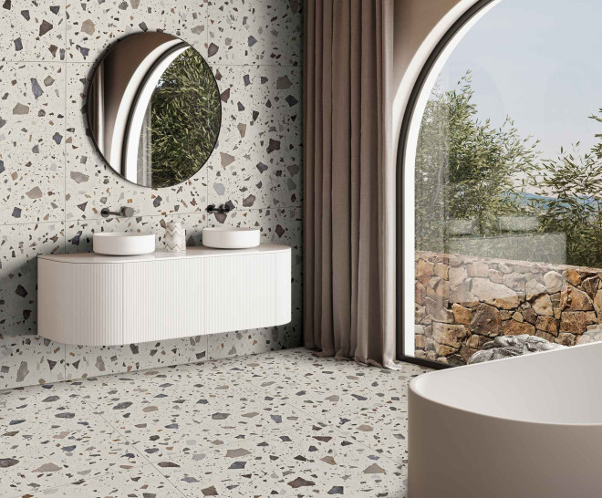 Pebble Ivory Natural 100X100