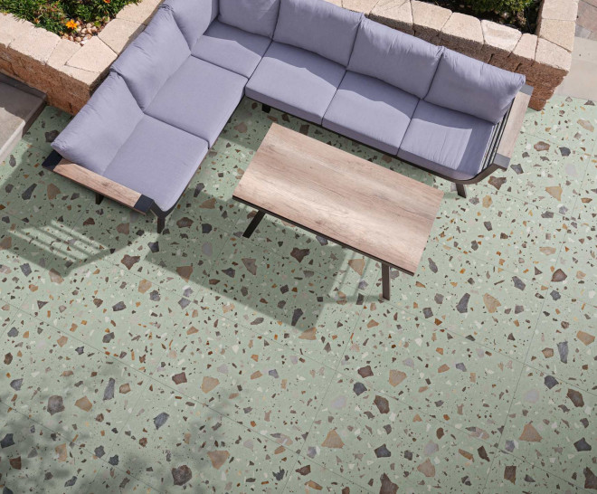 Pebble Green 2Cm 50X100X2