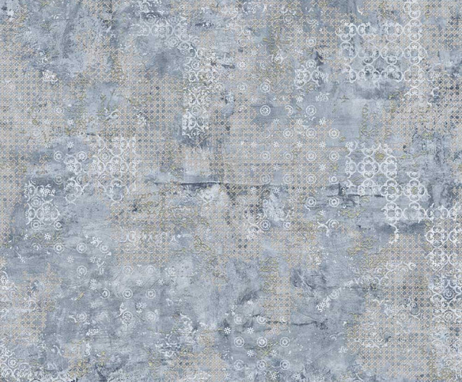 Rug Blue Natural 100X100