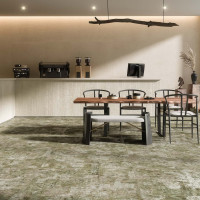 Rug Green Natural 100X100