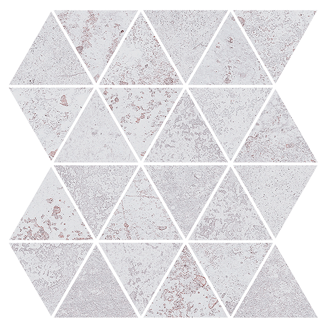 Sonora White Nat Mos Triangle 30X30