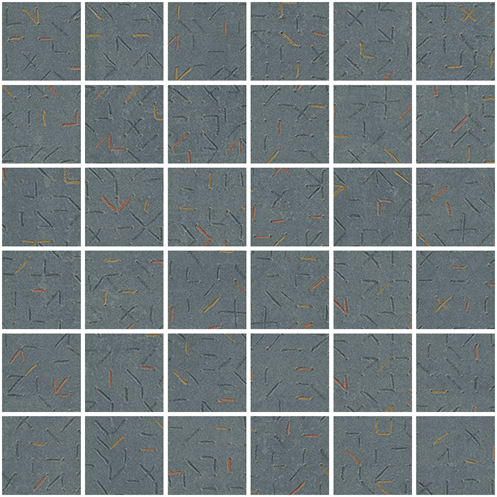 Stitch Blue Nat Mos 5X5 Mos 30X30