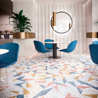Stracciatella Blue Natural Hexagonal 25X30