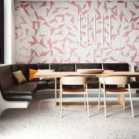 Stracciatella Pink Natural Hexagonal 25X30