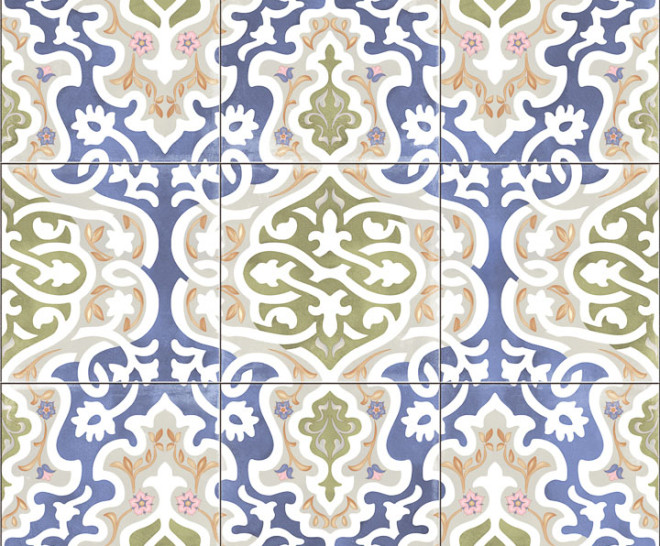 Tawriq Blue Natural 60X60