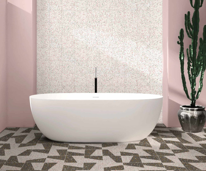 Terrazzo Stamp Natural 60X60