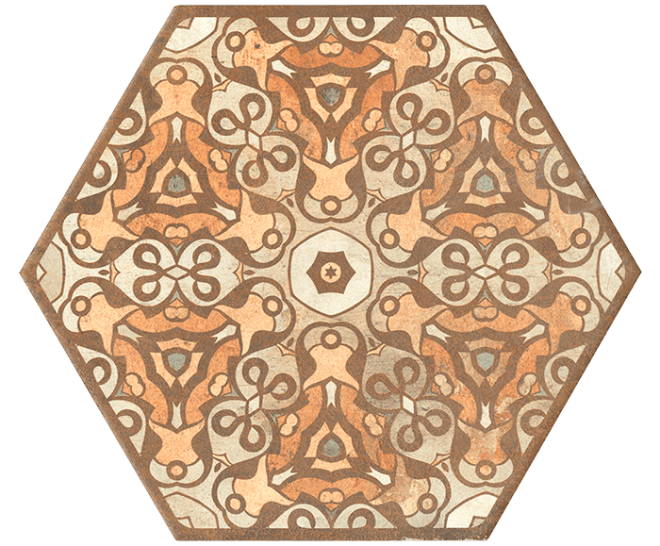 Terre Stamp Hexagon Hexagonal 25X30
