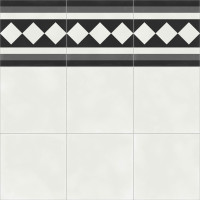 Vienna White Border Natural 60X60